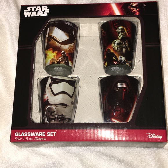 Disney Other - Disney Stars Wars Glassware, 4 pc Shot Glass